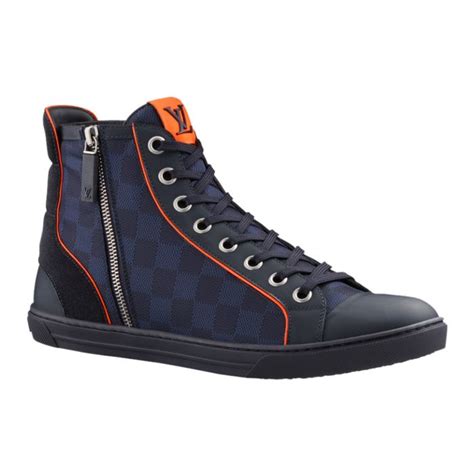 louis vuitton graphite damier challenge zip-up mens sneakers|damier graphite logo.